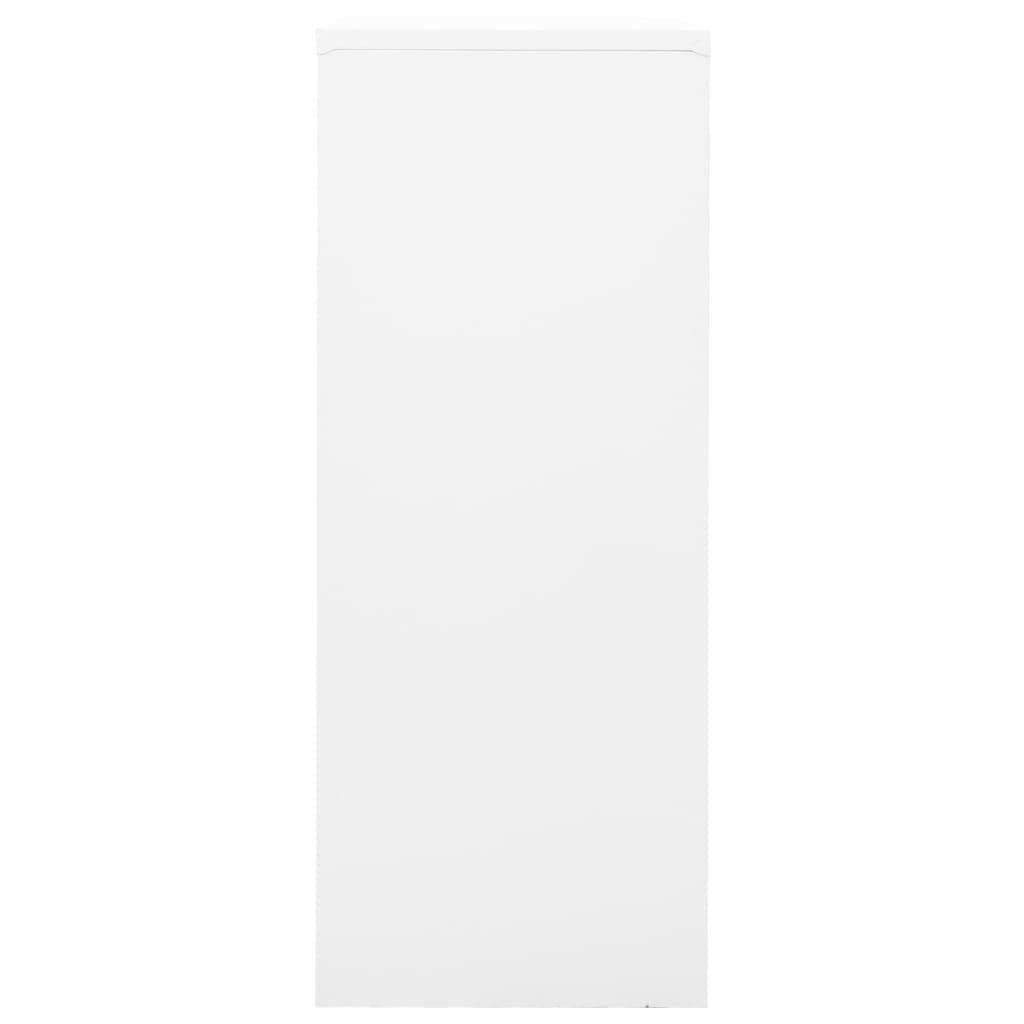 Dulap de birou, alb, 90x40x102 cm, otel