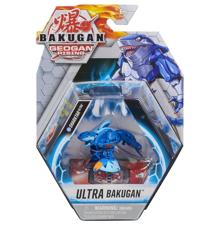 Figurina Bakugan Geogan Rising - Sharktar Ultra, Albastru