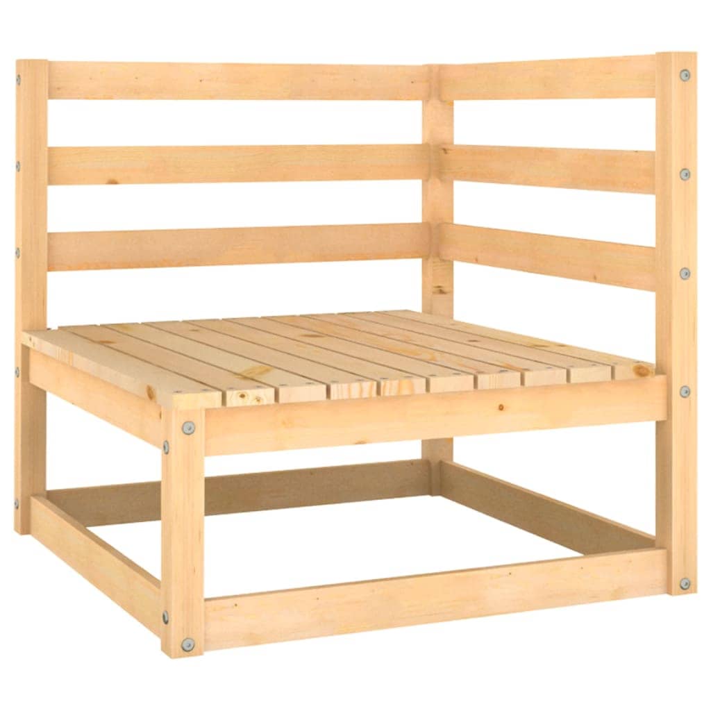 Set mobilier gradina, 11 piese, lemn pin, antracit, sol-3083905