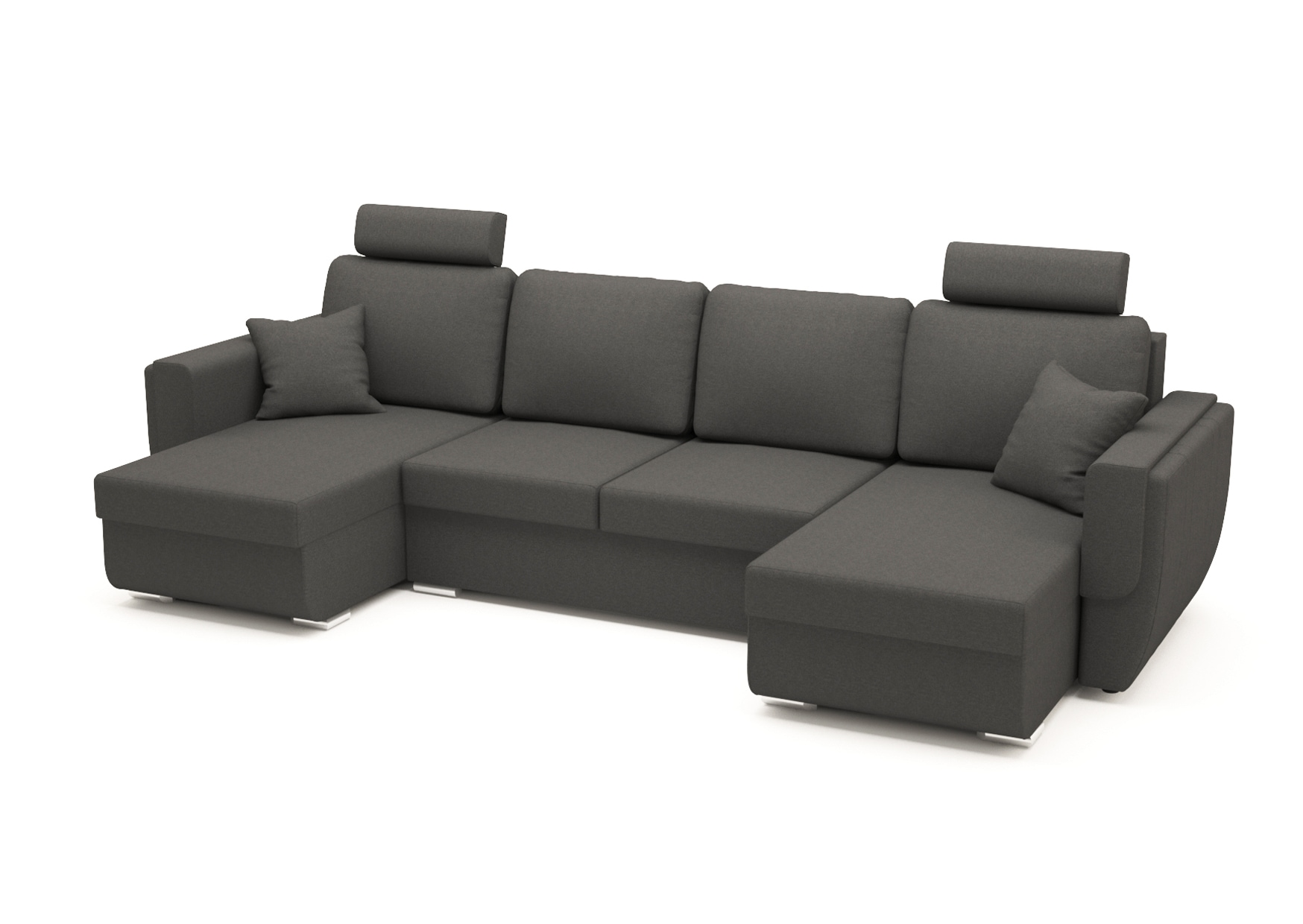 Canapea Tony U Shape Plus Grey, 320 x 140 x 90 cm