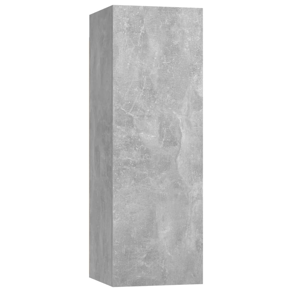 Mobila living VidaXL, PAL, 5 piese, gri beton