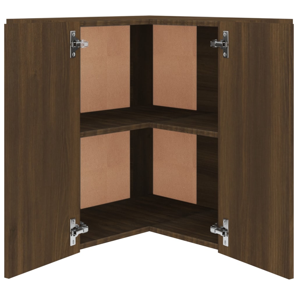 Dulap bucatarie VidaXL, lemn, 57 x 57 x 60 cm, stejar maro