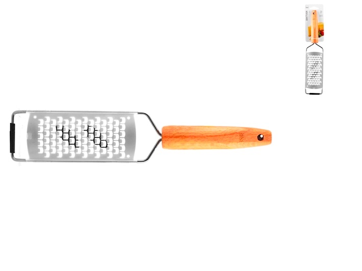 Razatoare inox si maner lemn, 7x3x33 cm