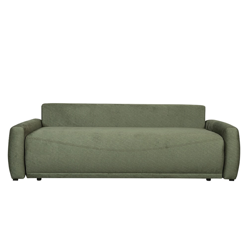 Canapea Extensibila Lea, 3 Locuri, Lada Depozitare, Verde, 225 Cm