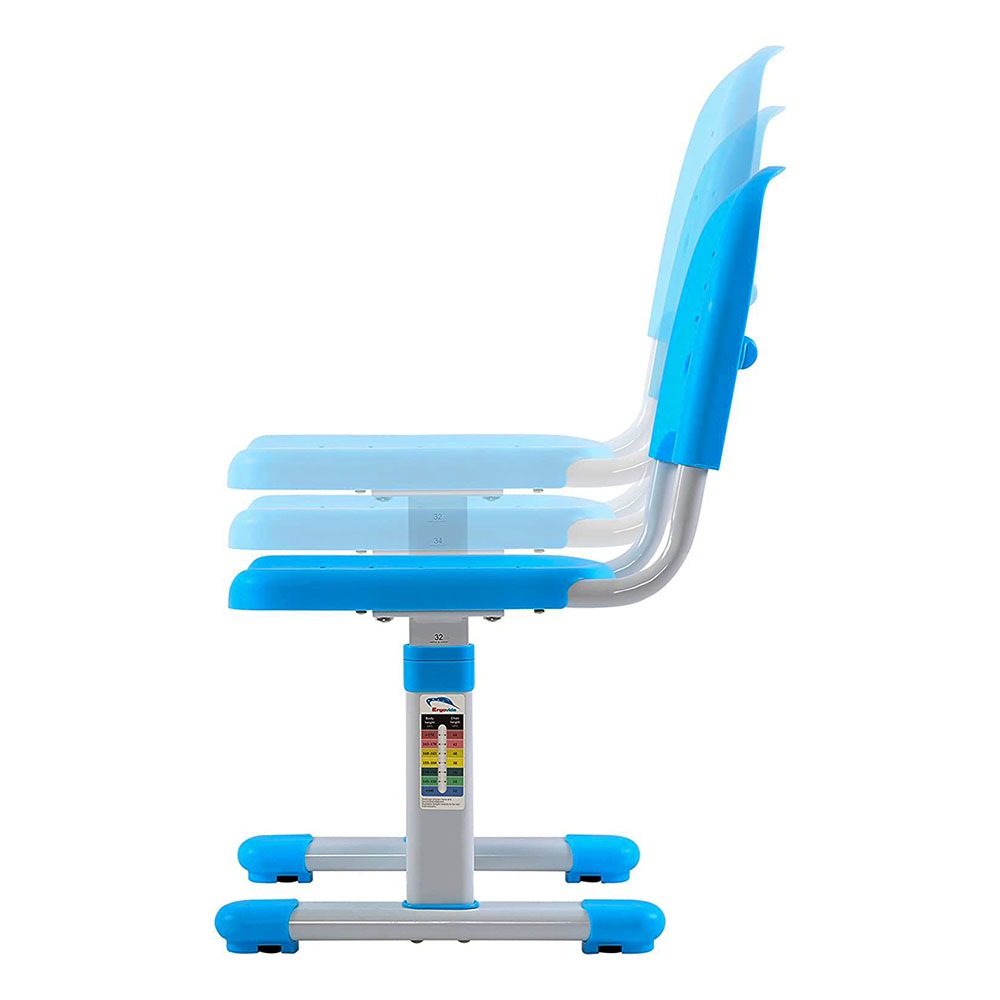 Birou multifunctional copii cu inaltime reglabila, albastru