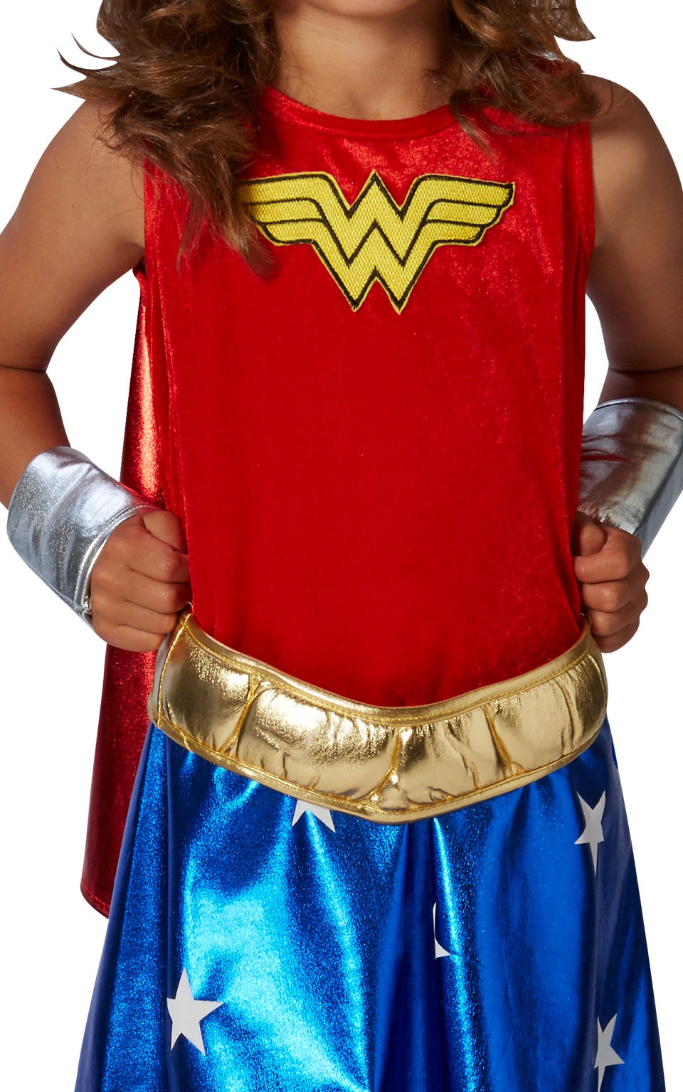 Costum Wonder Woman Deluxe pentru fete 100-110 cm 3-4 ani