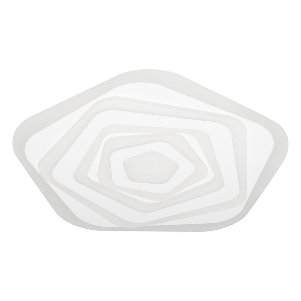 Plafoniera Led Integrat, 100W, cu Telecomanda, Lumina si Putere reglabile, 5100 lm, 50x5 cm Karl 
