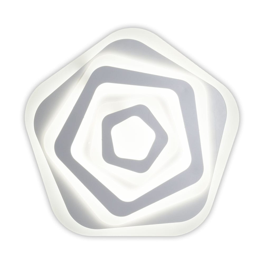 Plafoniera Led Integrat, 100W, cu Telecomanda, Lumina si Putere reglabile, 5100 lm, 50x5 cm Karl 