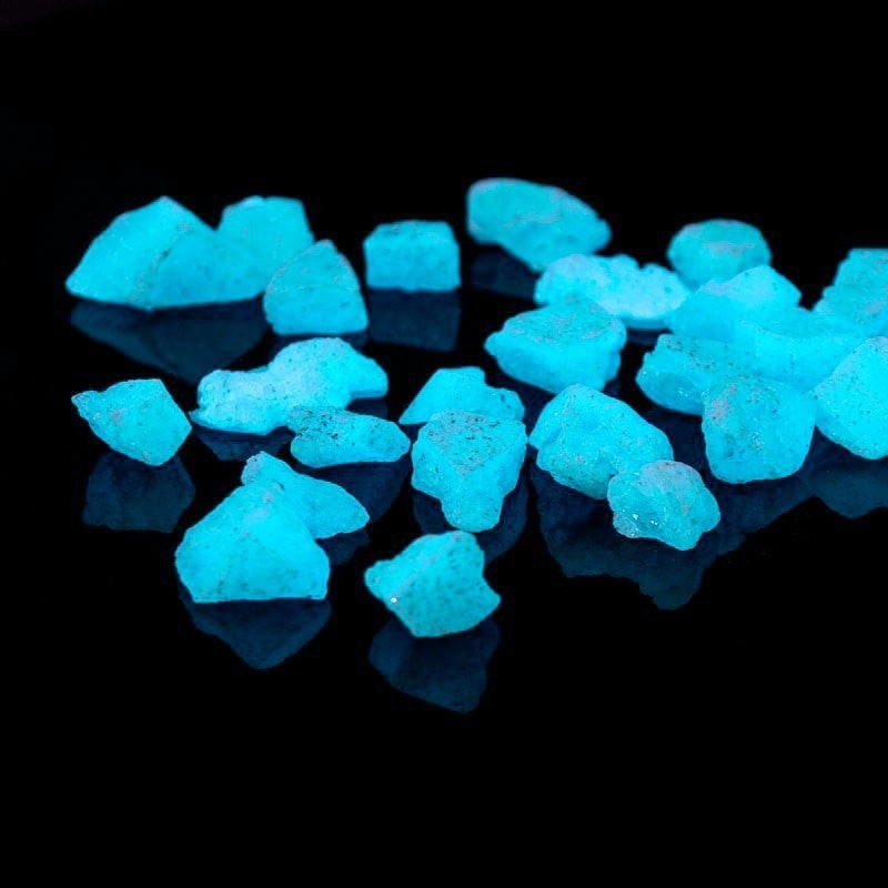 Pietre fosforescente care lumineaza aqua, PROCART, granulatie 15-25mm, decor glow, 200 g