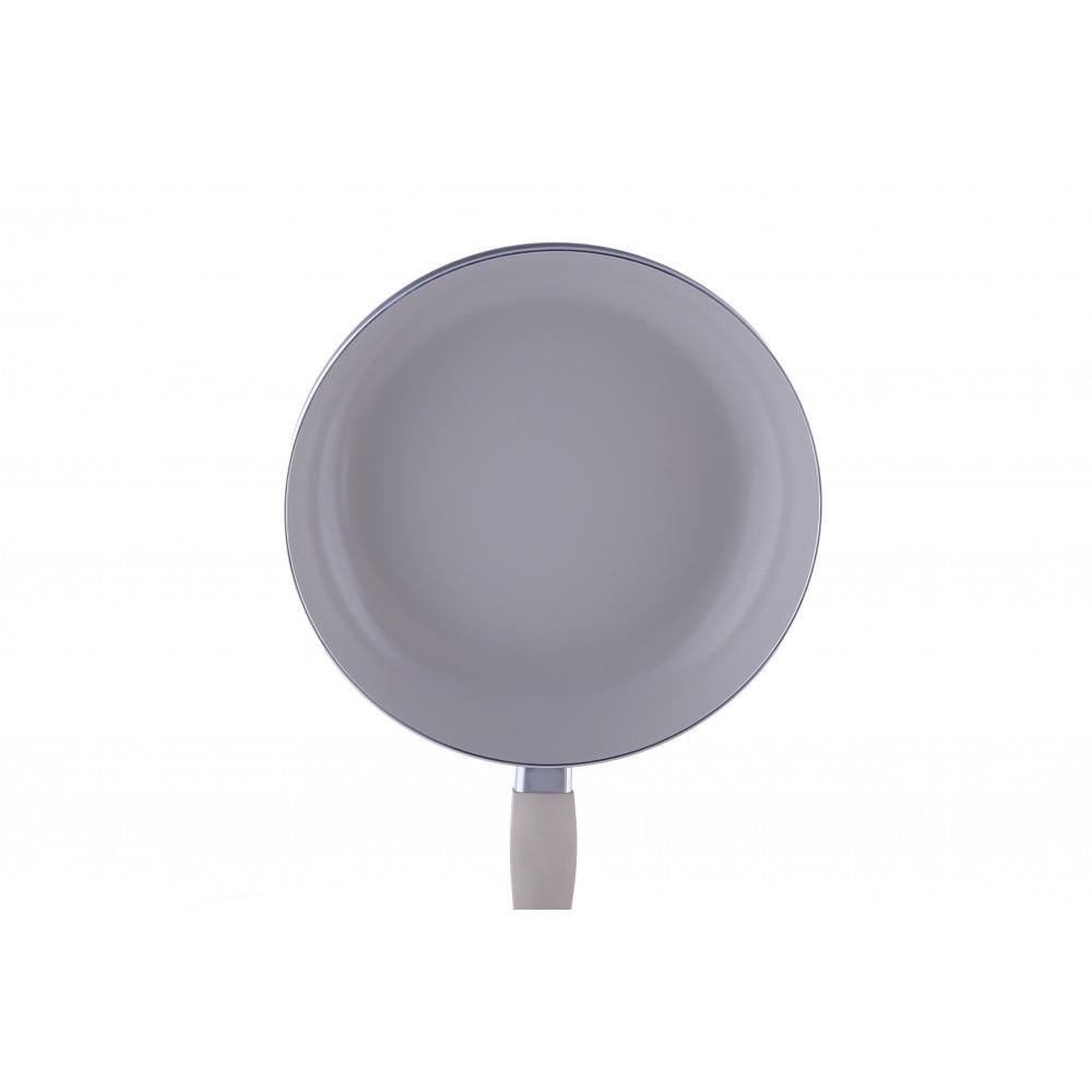 Tigaie ceramica Ertone MN-822, 22 cm, capac sticla inclus