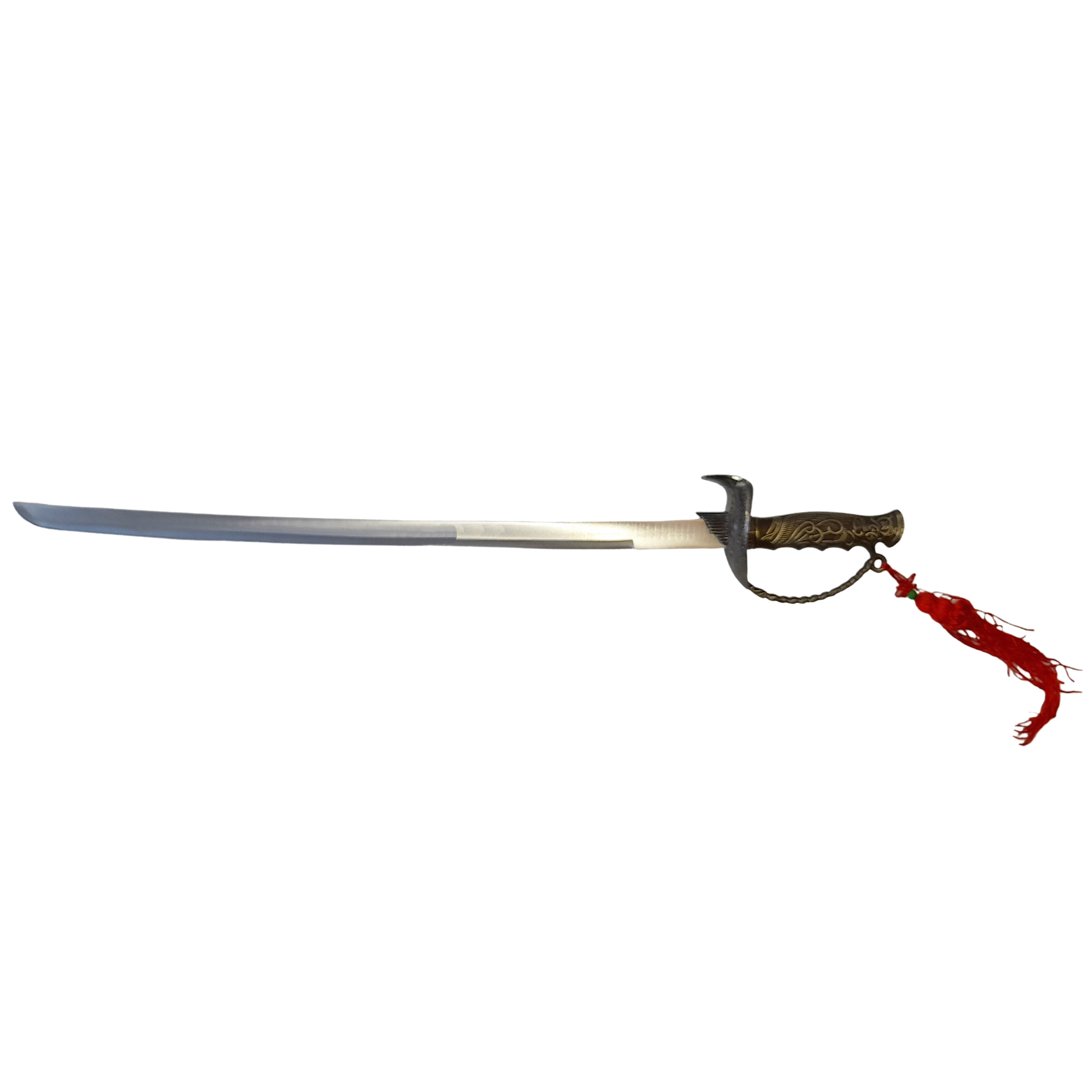 Sabie decorativa IdeallStore, panoplie, French Swan, argintiu, aluminiu, 82 cm, teaca inclusa