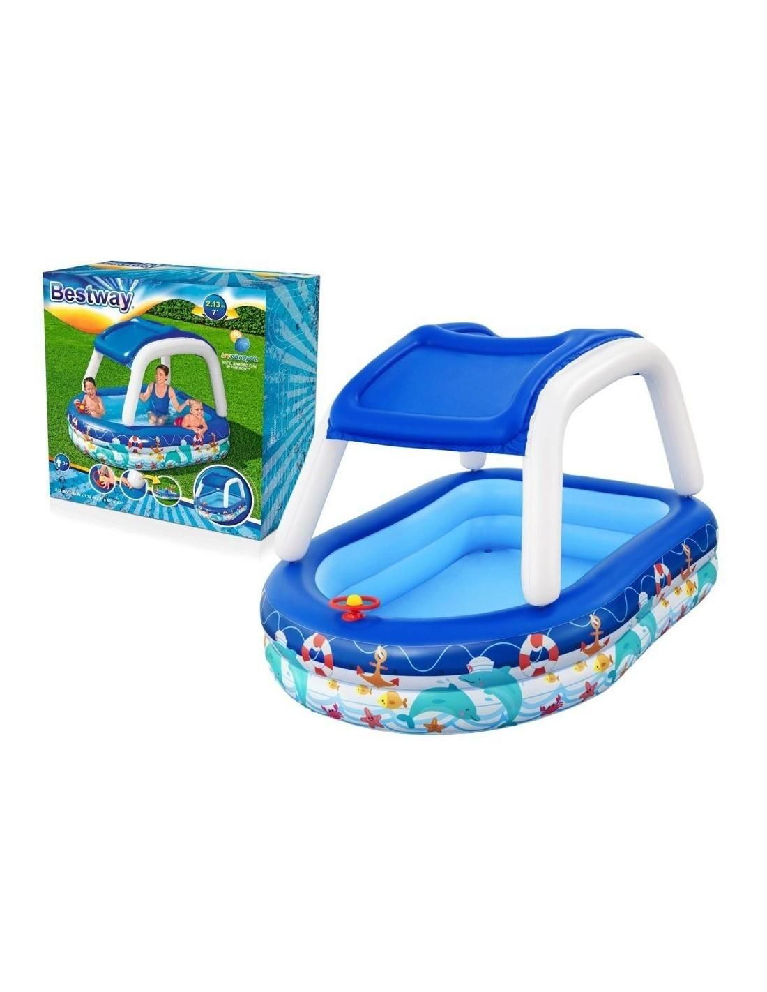 Piscina Gonflabila Cu Acoperis Copii, Bestway 54370, Multicolor, 282 Litri, 213 X 155 X 132 Cm