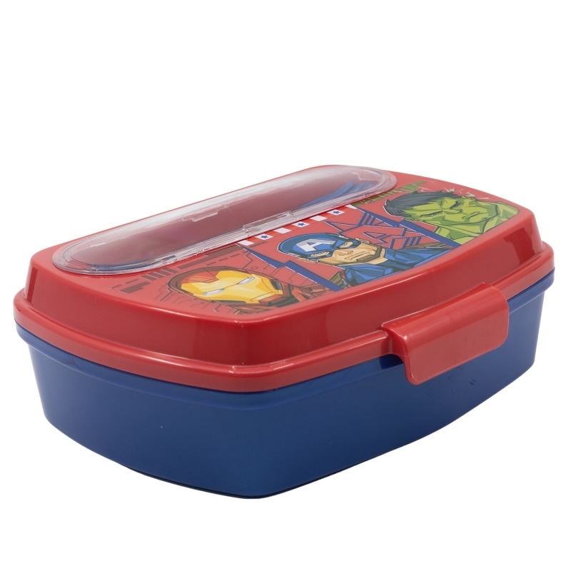 Cutie sandvis cu tacamuri, fara BPA, multicolor, 17x14x6 cm, Invincible Force, Avengers