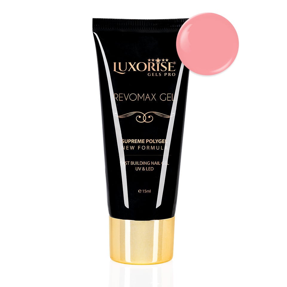 Polygel REVOMAX GEL LUXORISE Delicate Pink, 15ml