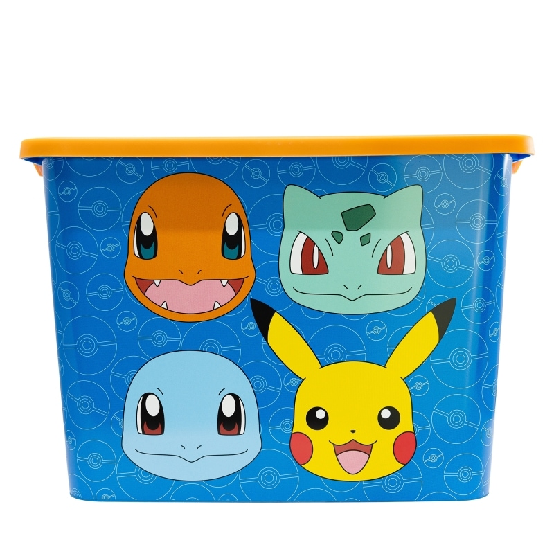 Cutie pentru depozitare, din plastic, cu capac, 23 L, multicolor, 40x27x29 cm, Rock, Pokemon