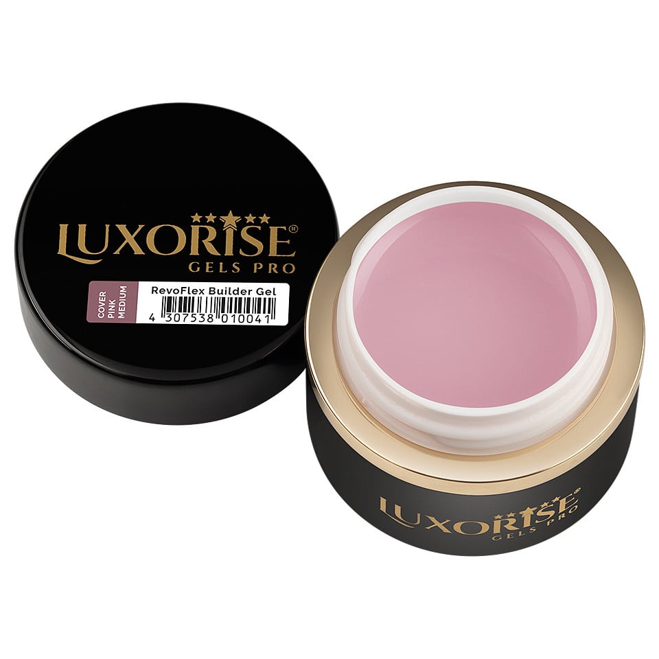 Gel UV Constructie Unghii RevoFlex LUXORISE 30ml, Cover Pink - Medium