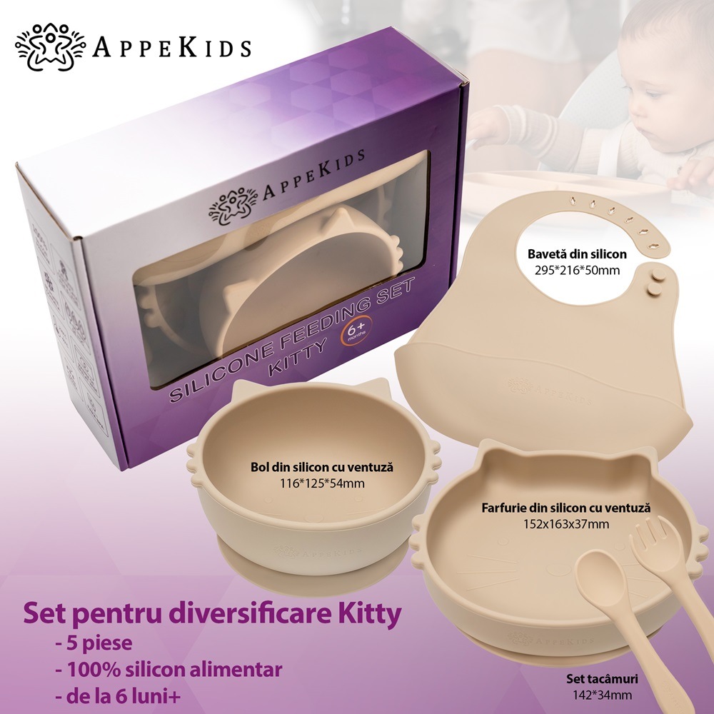 Set Diversificare AppeKids - Kitty - Bubble Beige