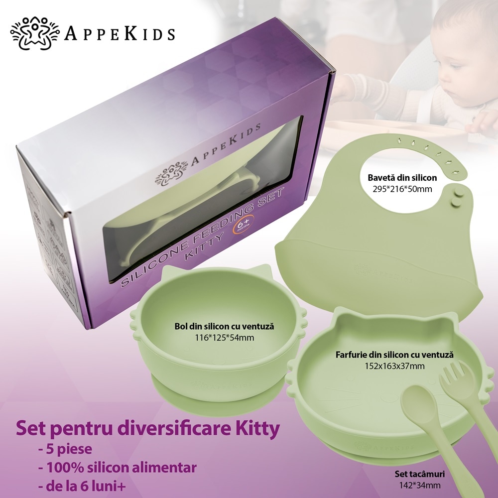 Set Diversificare AppeKids - Kitty - Raw Green