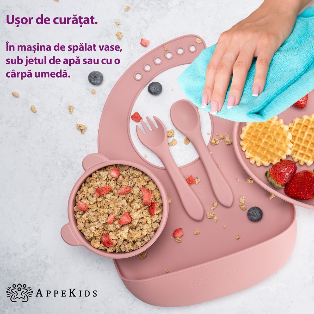 Set Diversificare AppeKids - Panda - Old Rose