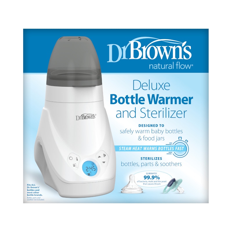 Incalzitor electric biberoane DR. BROWN'S DELUXE, 500W, 13 x 25 cm, 200 ml, alb