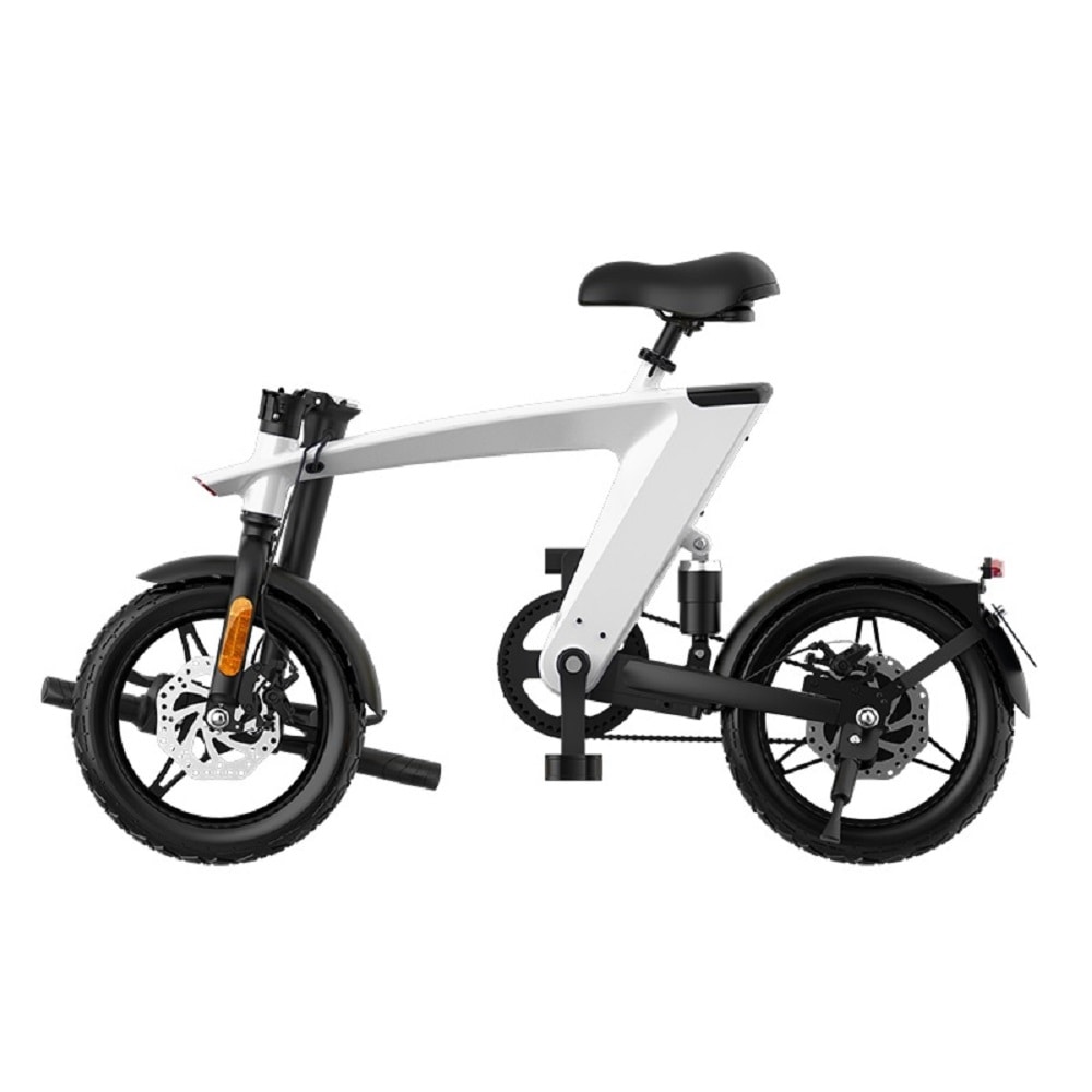 Bicicleta electrica iSEN H1 Flying Fish Alb, 250W, 22NM, Rulare full electric sau asistata, 25km/h, IPX4, Baterie detasabila 10Ah