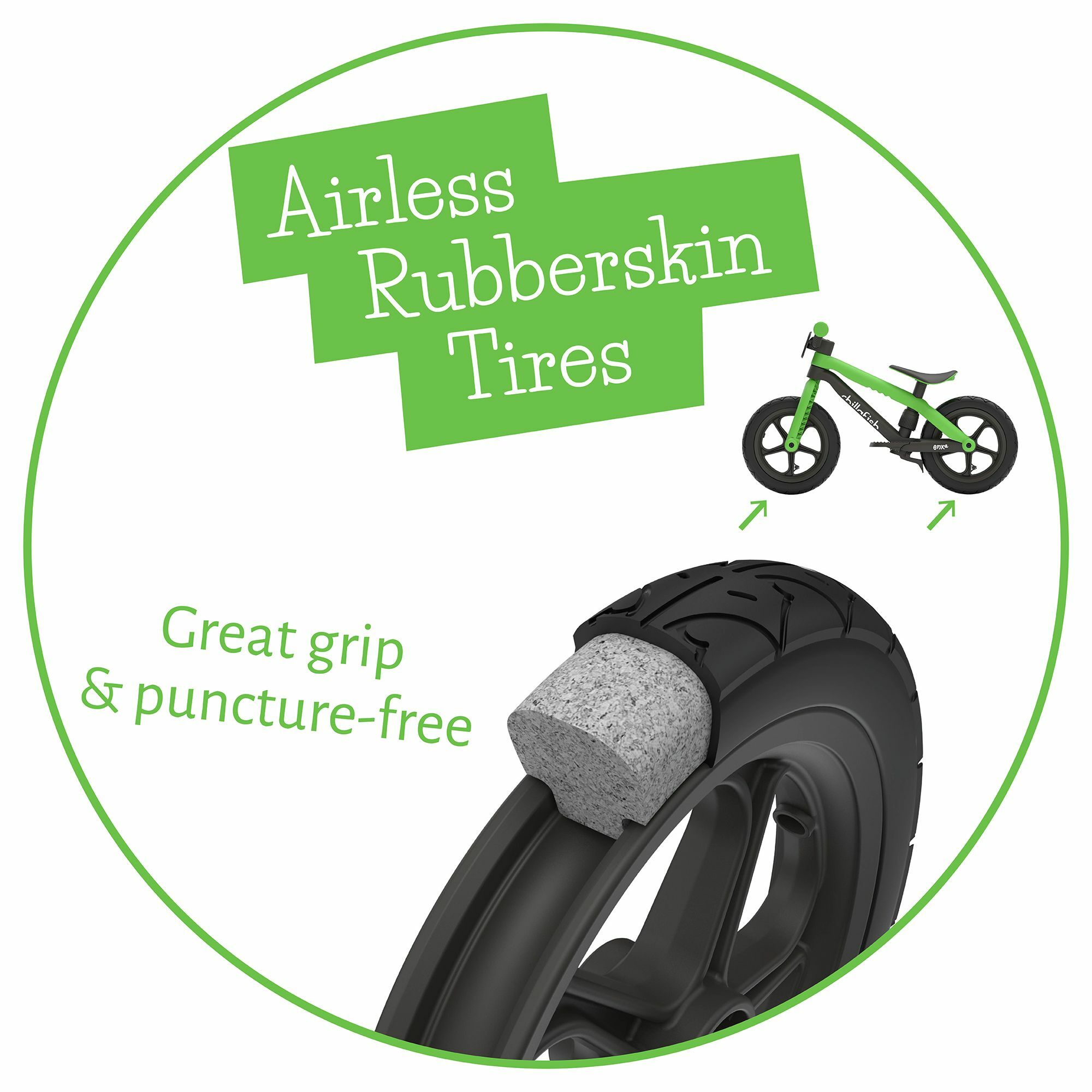 Bicicleta de echilibru, Chillafish, BMXie 2, Cu frana integrata, Cu sa reglabila, Greutatate 3.8 Kg, 12 inch, Pentru 2 - 5 ani, Kiwi