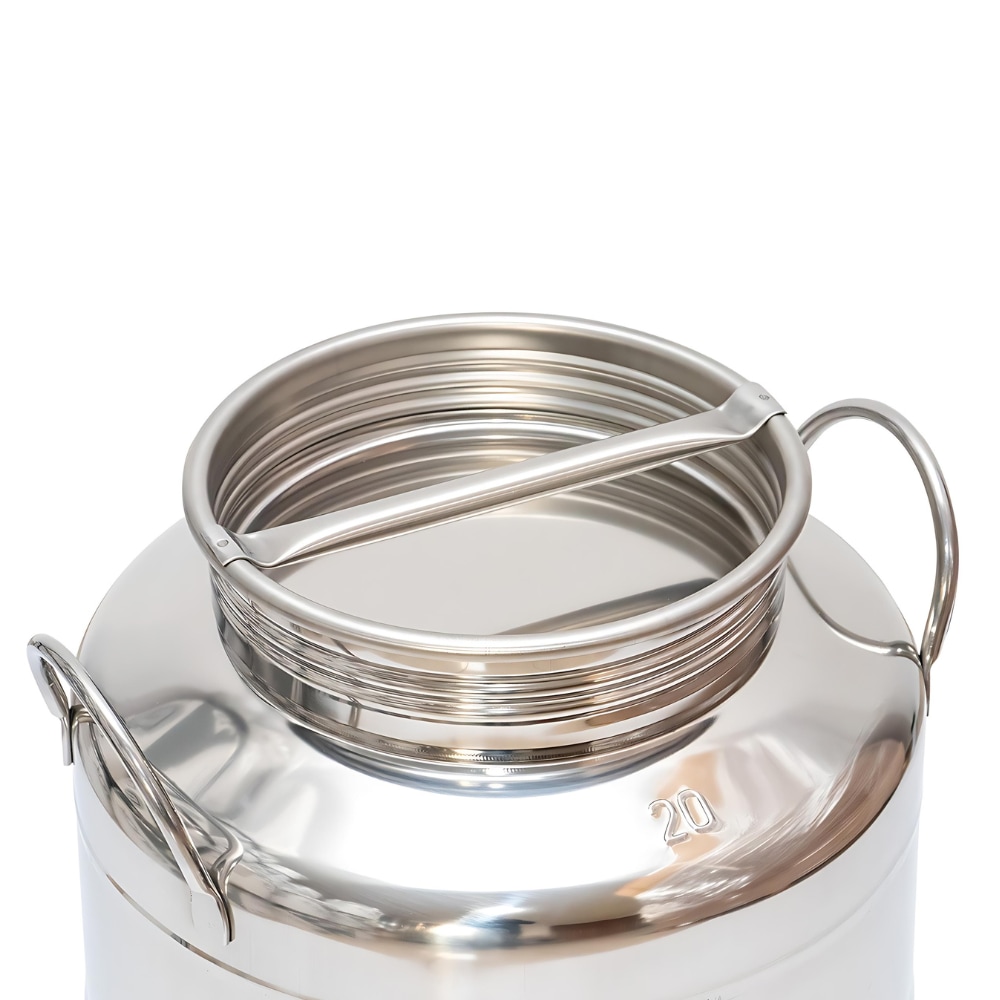 Butoi pentru Tuica/Palinca/Ulei/Lapte TRE.I, set cu robinet si suport, inox, 20L