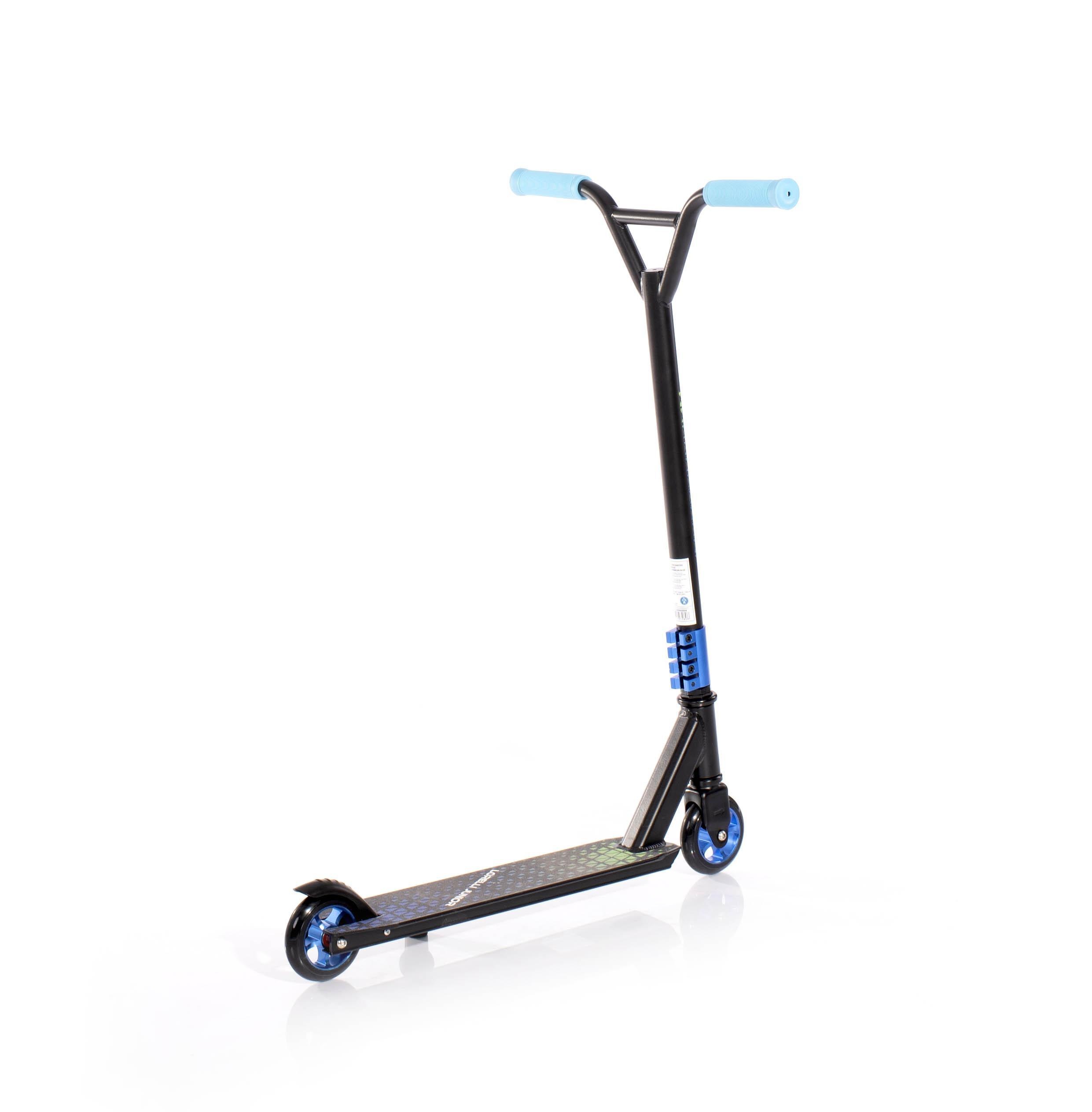 Trotineta copii, Lorelli, Eagle, 8 Ani+, 2 roti silentioase din silicon, greutate suportata 100 kg, cadru aluminiu, ghidon cu manere din cauciuc, control usor al franei, Caribbean Blue
