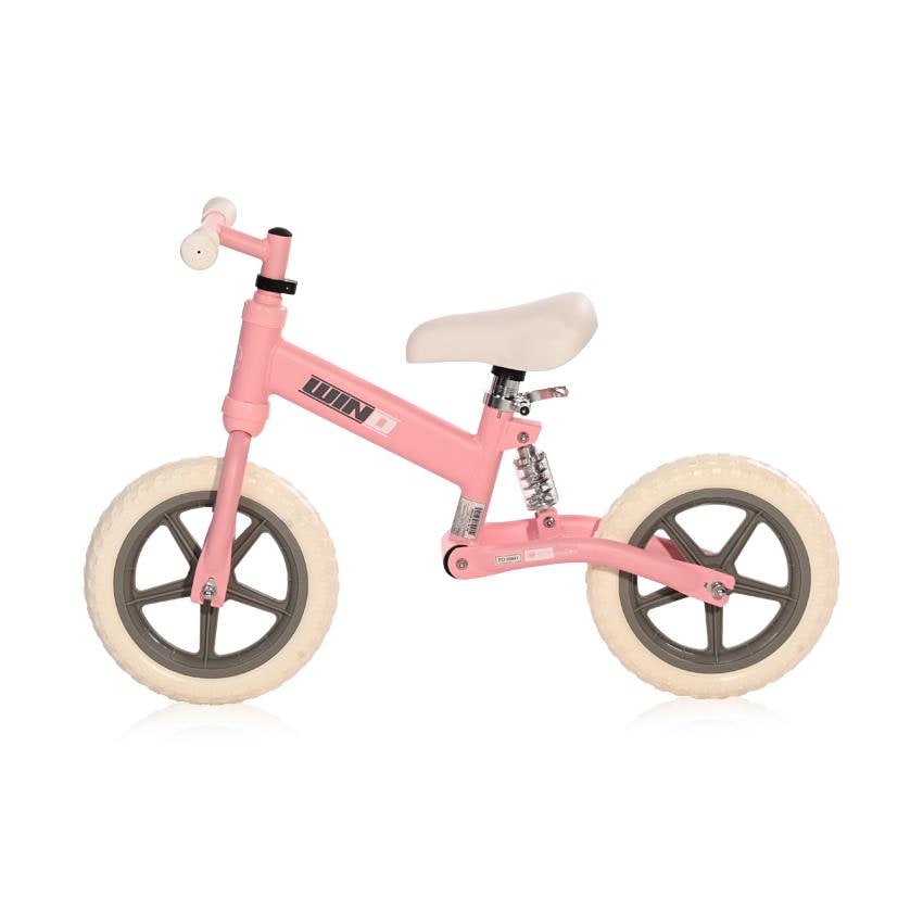 Bicicleta de echilibru, Lorelli, Wind, 2-5 Ani, fara pedale, roti mari din spuma Eva, ajustabila, maner imbracat in cauciuc, sa moale, Pink
