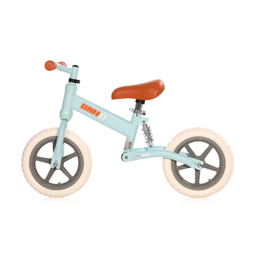 Bicicleta de echilibru, Lorelli, Wind, 2-5 Ani, fara pedale, roti mari din spuma Eva, ajustabila, limitator directie, maner imbracat in cauciuc, sa moale, Light Blue