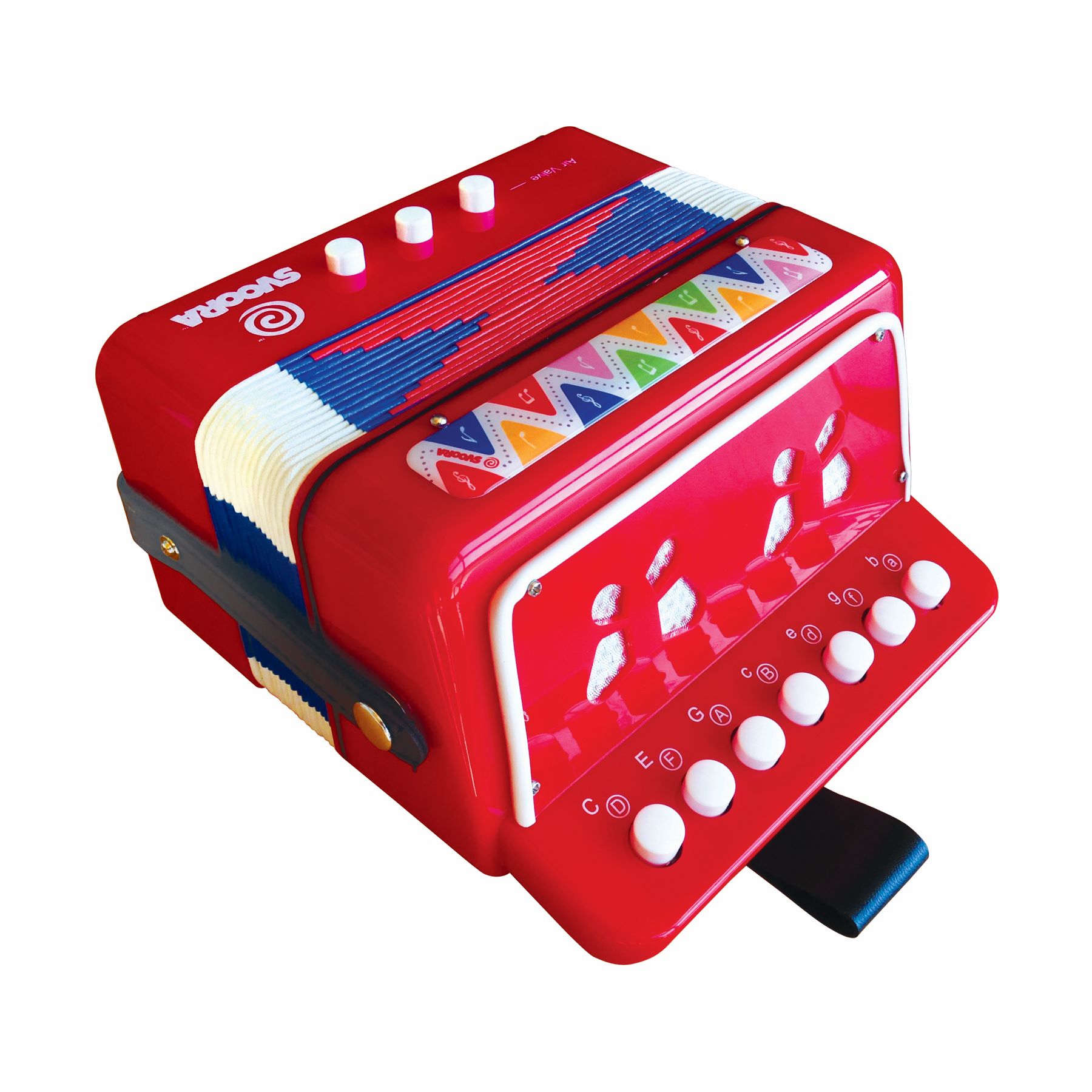Acordeon Svoora, 14 note, +5 ani, rosu