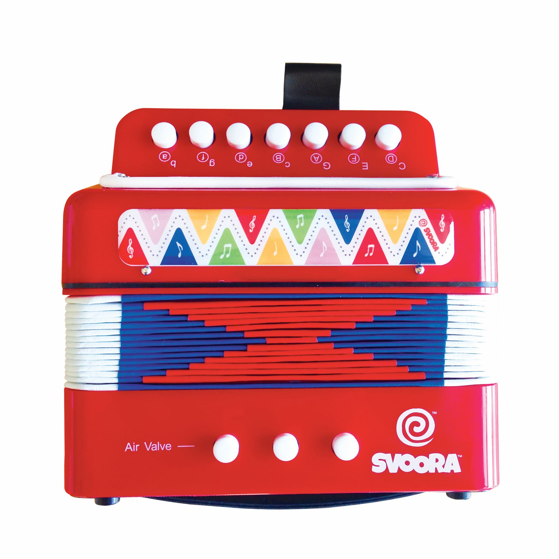 Acordeon Svoora, 14 note, +5 ani, rosu