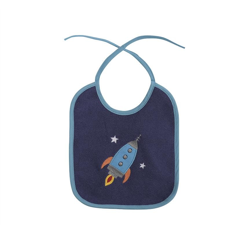 Set 7 bavete bumbac si peva, Lorelli, 23 X 20 cm, inchidere cu snur, baietei