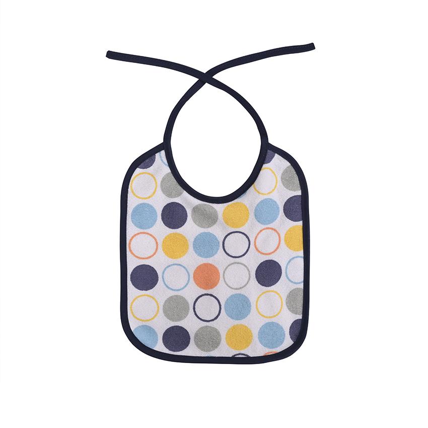 Set 7 bavete bumbac si peva, Lorelli, 23 X 20 cm, inchidere cu snur, baietei