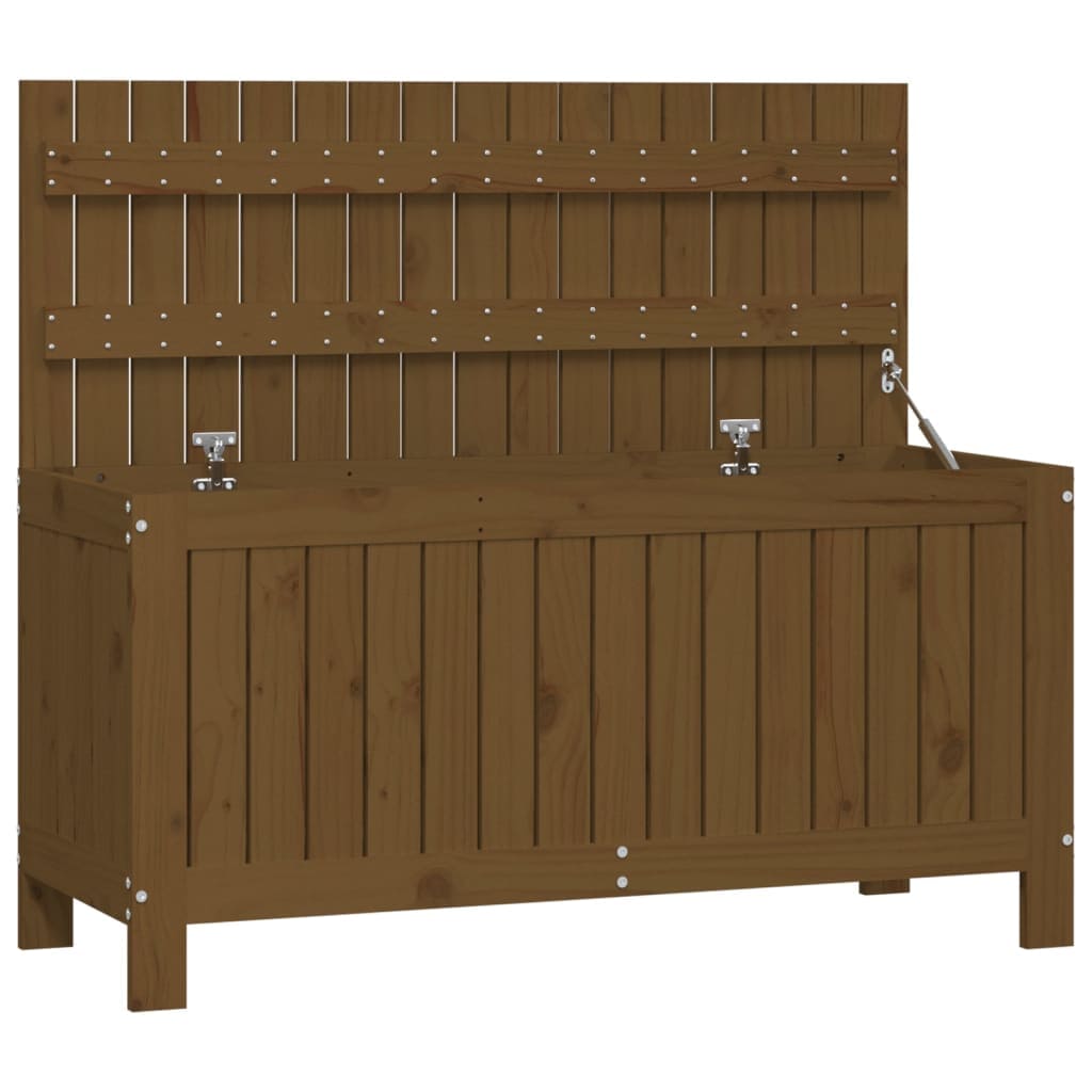 Lada depozitare gradina VIDAXL, lemn masiv, 108 x 42 x 54 cm, maro