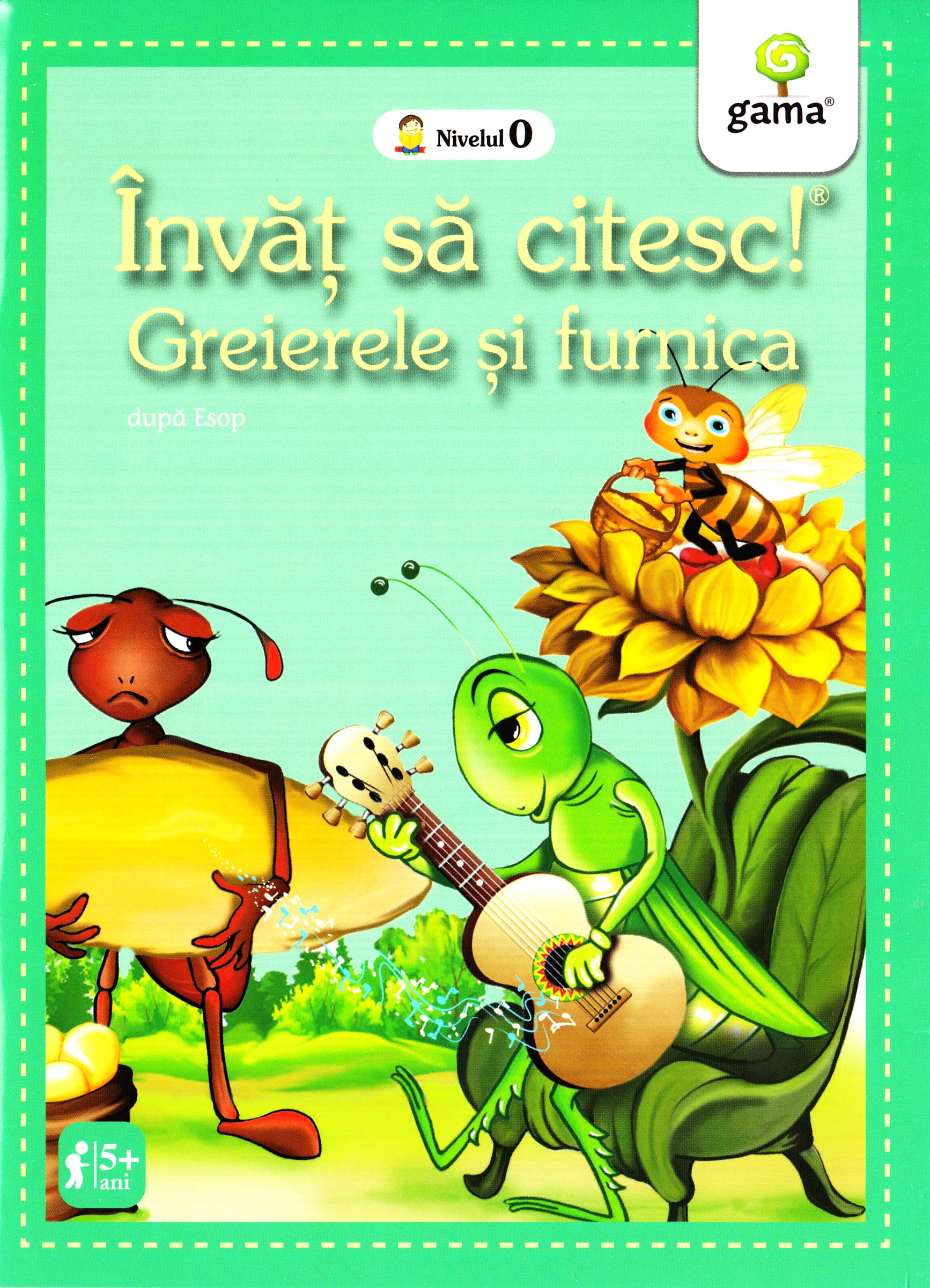 Invat sa citesc! Greierele si furnica 5 ani+