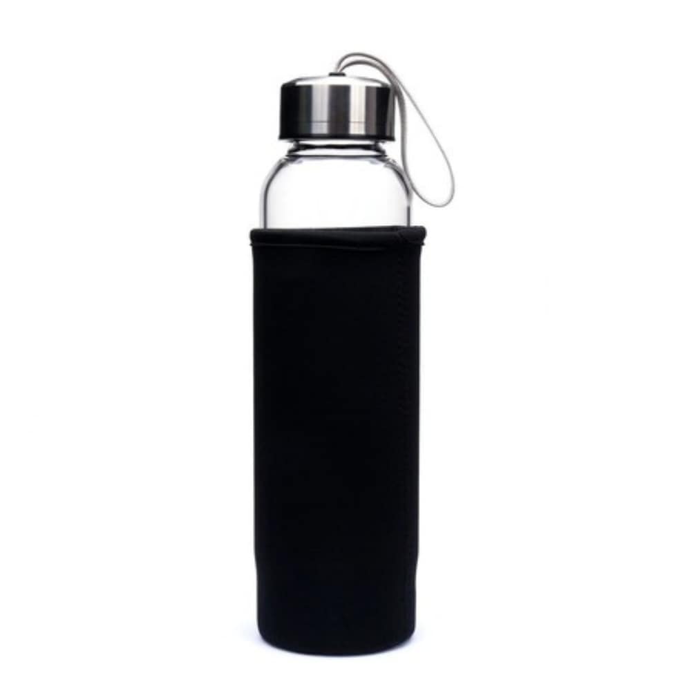 Recipient sticla piatra semipretioasa, Clear Quartz, 550 ml
