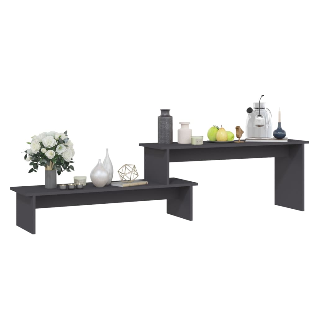 Comoda TV vidaXL, gri, 180x30x43 cm, PAL 