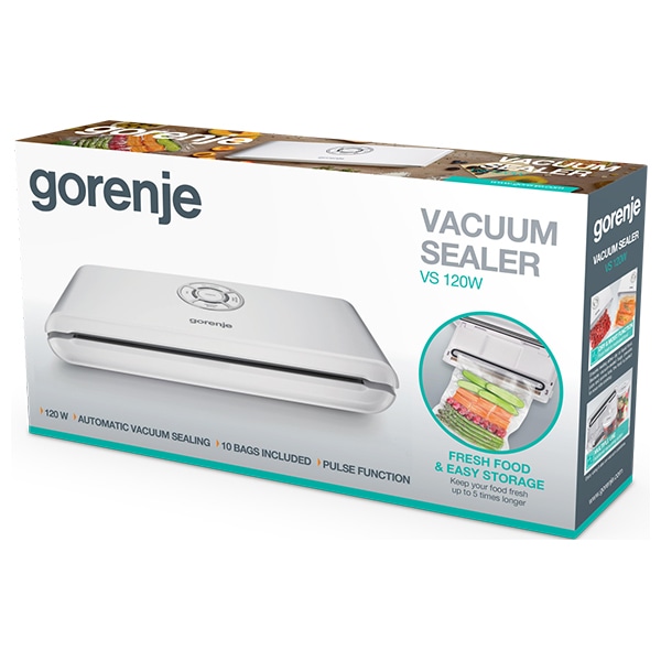 Aparat de vidat GORENJE VS120W, 120W, alb