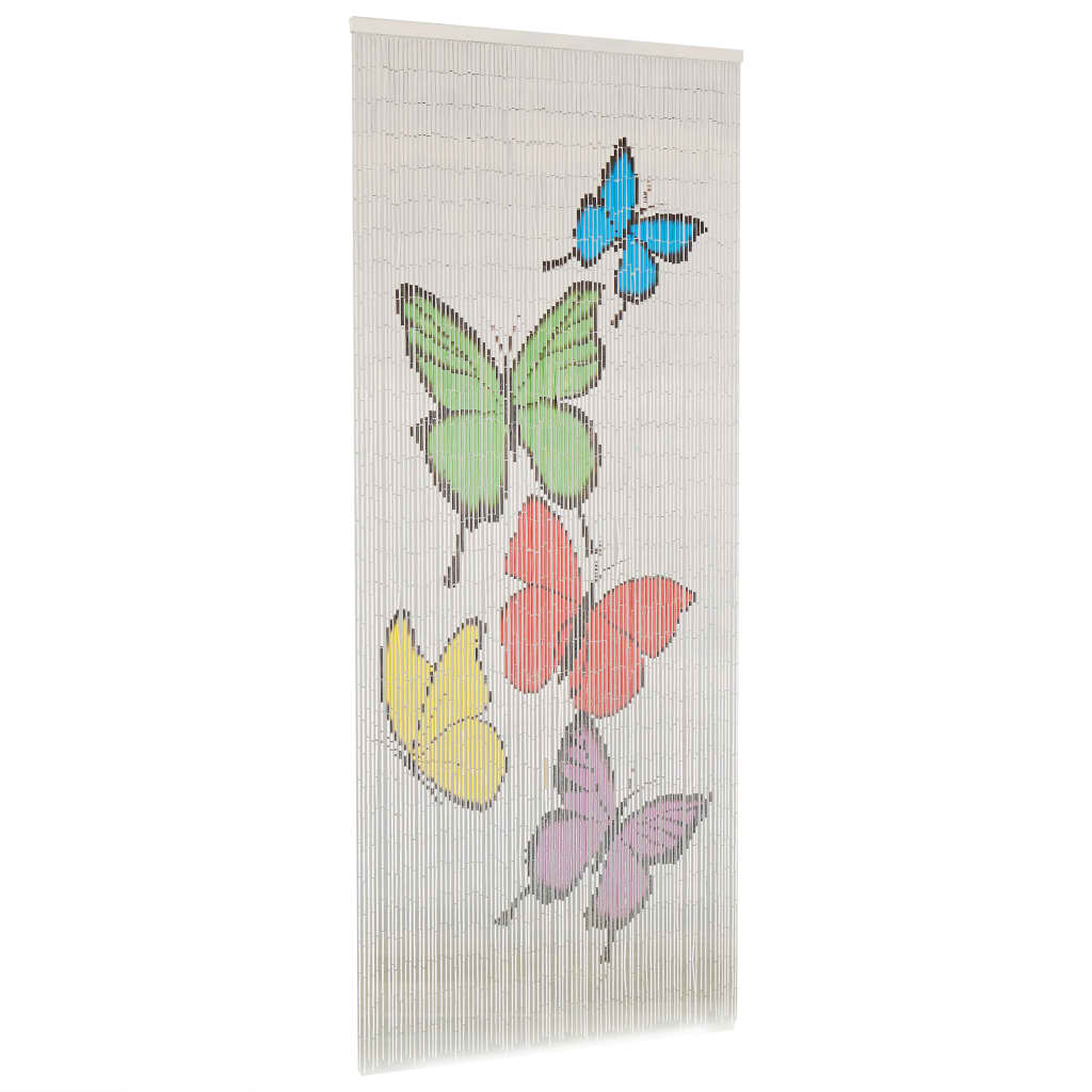 Perdea de usa pentru insecte, 90 x 200 cm, bambus