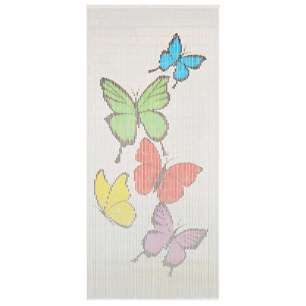 Perdea de usa pentru insecte, 90 x 200 cm, bambus