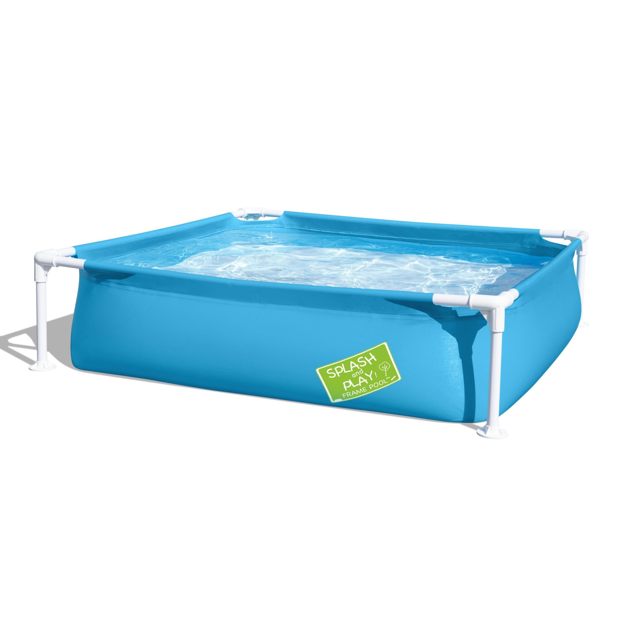 Piscina copii, cu cadru metalic, Bestway Splash and Play, patrata, 122 x 122 x 30.5 cm