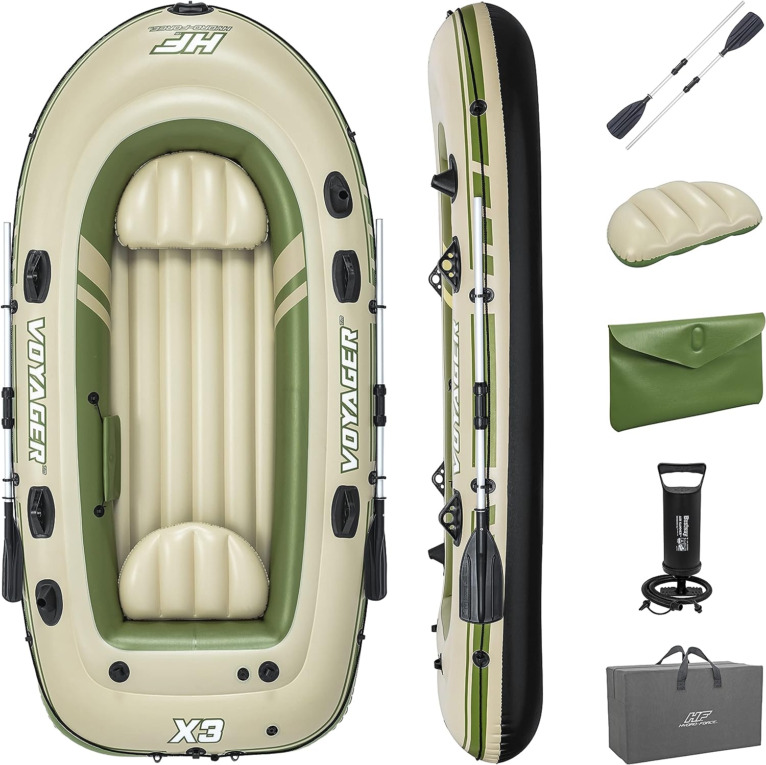 Barca Gonflabila 3 persoane Bestway Voyager 294137x46 cm, 65164