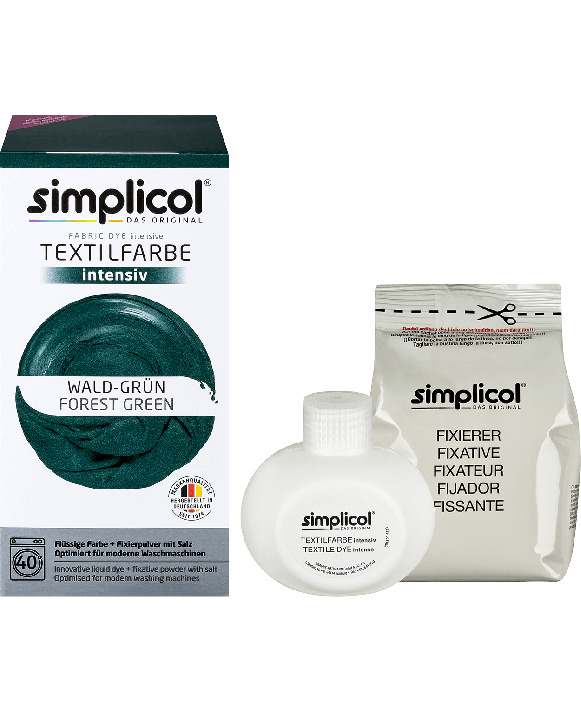 Vopsea textile SIMPLICOL, culoarea verde padure, 600g