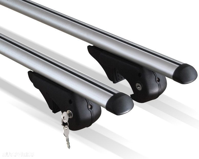 Set 2 bare portbagaj cu cheie pentru TOYOTA Avensis II 2003-2009 Combi / Break / Caravan, Aluminiu - K40
