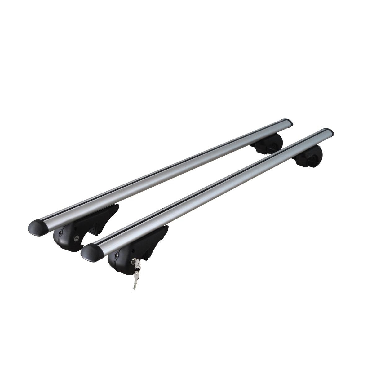 Set 2 bare portbagaj cu cheie pentru TOYOTA Avensis II 2003-2009 Combi / Break / Caravan, Aluminiu - K40