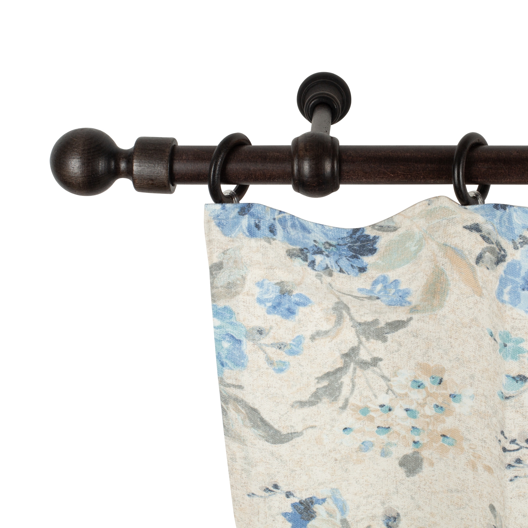 Galerie simpla lemn masiv Giro, consola standard, nuanta wenge, 140 cm, kit complet