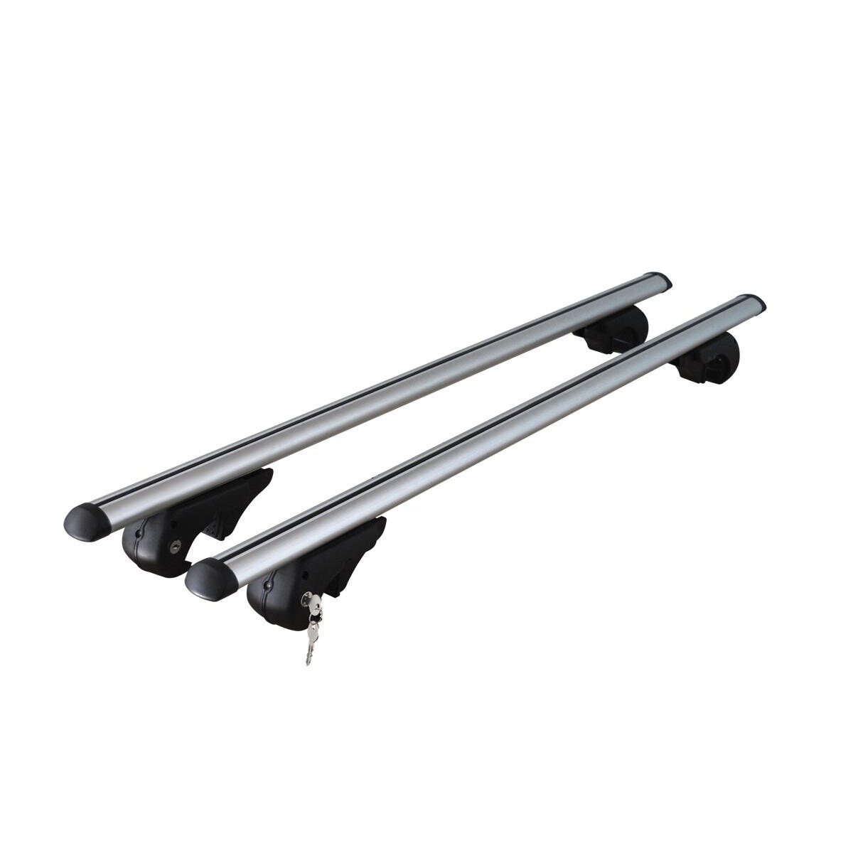 Set 2 bare portbagaj cu cheie, compatibil cu VW T-Cross 2018-Prezent, aluminiu