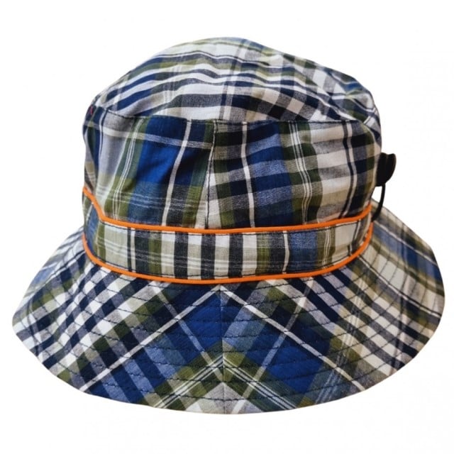 Palarie Copii Bucket, Protectie Solara UPF50+, Navy Check, 2 - 4 ani