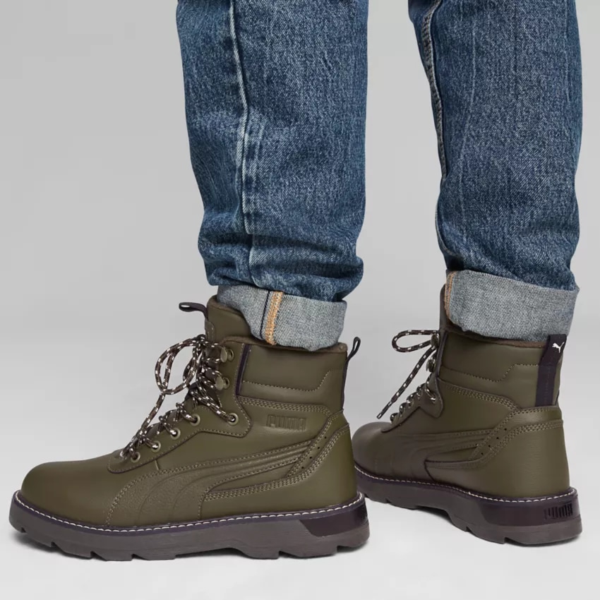 Ghete de iarna pentru barbatii Puma Desierto v3, Oliv, 44